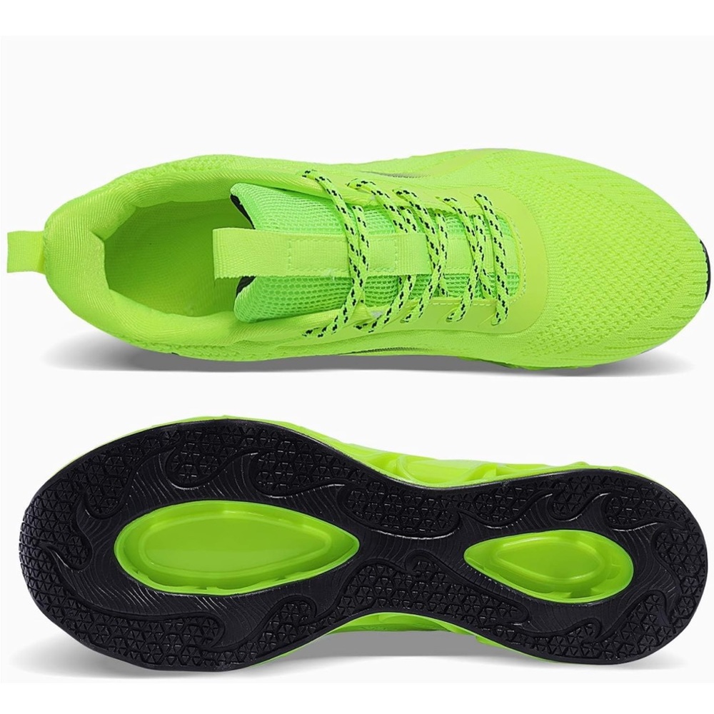 QUINMOK Mens Walking Jogging Tennis Shoes Fashion Breathable Non Slip - Picture 3 of 9